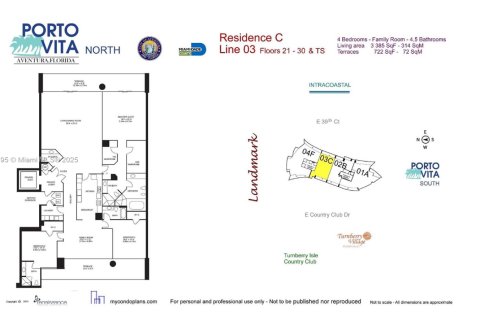 Copropriété à vendre à Aventura, Floride: 3 chambres, 314.47 m2 № 1960247 - photo 28