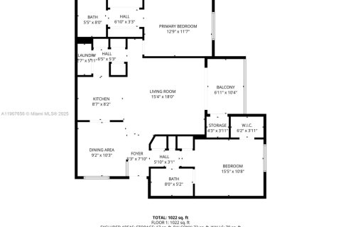 Apartamento en alquiler en Miami, Florida, 2 dormitorios, 99.87 m2 № 2013133 - foto 5
