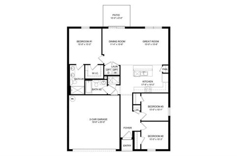House in Parrish, Florida 3 bedrooms, 123.37 sq.m. № 2113207 - photo 13