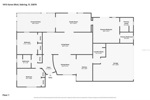 Villa ou maison à vendre à Sebring, Floride: 3 chambres, 181.81 m2 № 2413859 - photo 16