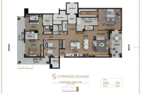 Copropriété à vendre à Orlando, Floride: 4 chambres, 235.69 m2 № 2130309 - photo 4