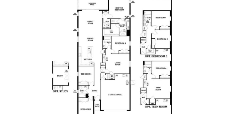 House in Seasons at Mattie Pointe in Auburndale, Florida 4 bedrooms, 210 sq.m. № 285475