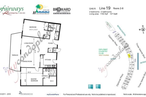 Condominio en venta en Hallandale Beach, Florida, 2 dormitorios, 106.84 m2 № 1129173 - foto 1