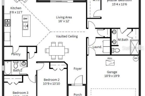House in Sebring, Florida 3 bedrooms, 161 sq.m. № 1899566 - photo 2