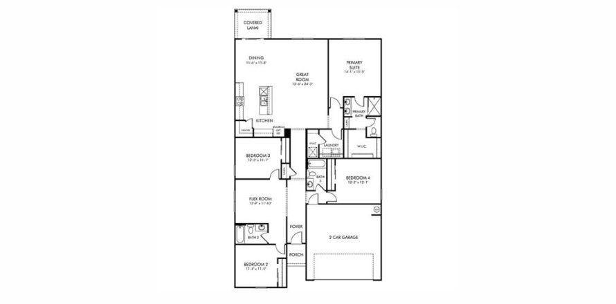 House in Palm Coast, Florida 4 bedrooms, 203.73 sq.m. № 1813573