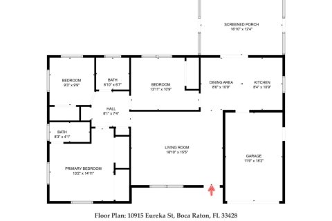 Villa ou maison à vendre à Boca Raton, Floride: 3 chambres, 105.26 m2 № 1216336 - photo 1