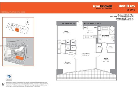 Condo à Miami, Floride, 3 chambres  № 2033858