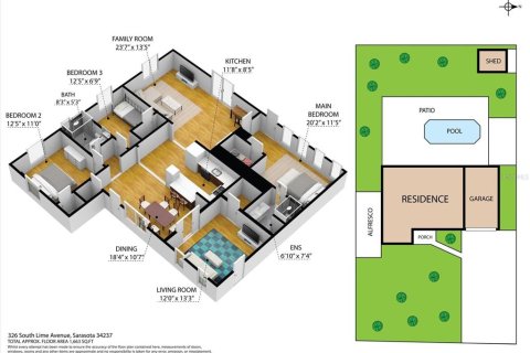Casa en alquiler en Sarasota, Florida, 4 dormitorios, 144 m2 № 301859 - foto 8