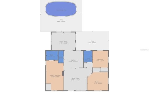 Купить виллу или дом в Гудзон, Флорида 5 комнат, 108.88м2, № 1914899 - фото 28