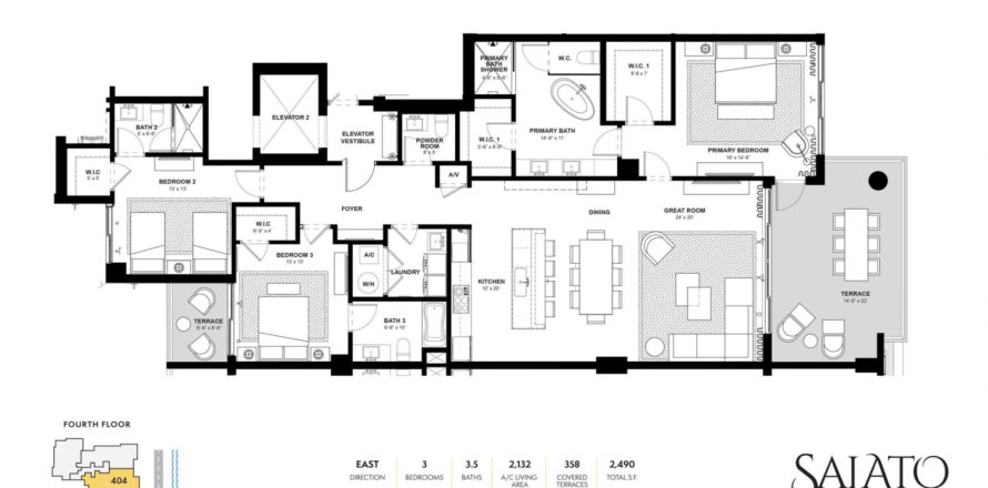 Condo in Pompano Beach, Florida, 3 bedrooms  № 1161854