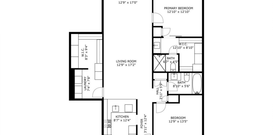 Condominio en West Palm Beach, Florida, 2 dormitorios  № 1222361