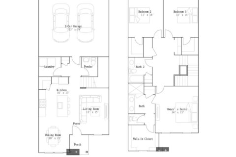 Propriété à Shearwater - Shearwater 24ft Townhomes  3 chambres, 167 m2 № 425050
