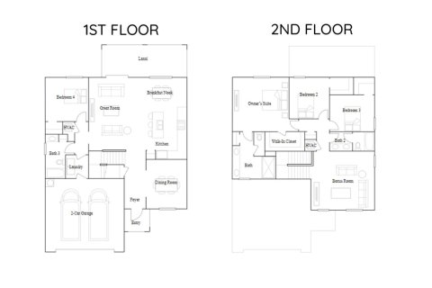 Townhouse floor plan «235SQM FOXTAIL», 4 bedrooms in TRAIL'S EDGE AT BABCOCK RANCH