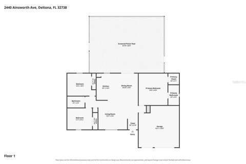 House in Deltona, Florida 3 bedrooms, 112.13 sq.m. № 2347088 - photo 28