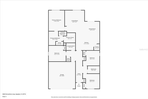 House in Apopka, Florida 4 bedrooms, 171.5 sq.m. № 1819028 - photo 2
