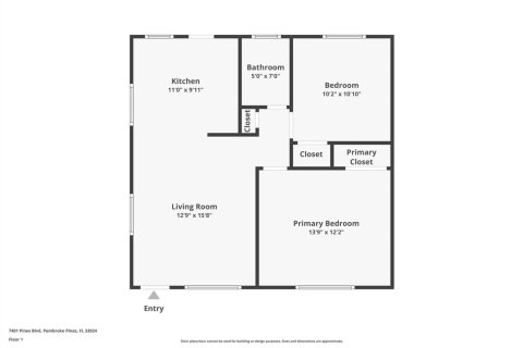 Condominio en venta en Pembroke Pines, Florida, 2 dormitorios, 62.24 m2 № 2250415 - foto 2