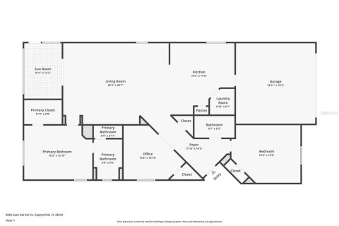 House in Wesley Chapel, Florida 3 bedrooms, 162.95 sq.m. № 1792693 - photo 7