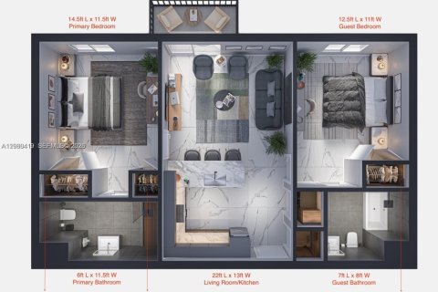 Appartement à louer à North Miami, Floride: 2 chambres, 83.7 m2 № 2185555 - photo 30