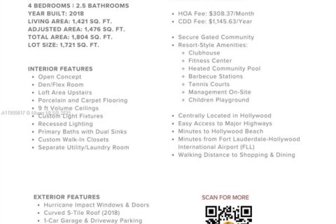 Touwnhouse à vendre à Hollywood, Floride: 3 chambres, 132.01 m2 № 1964192 - photo 24