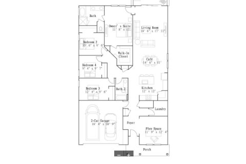 House floor plan «House», 4 bedrooms in Wexford Reserve - Wexford Reserve 50S