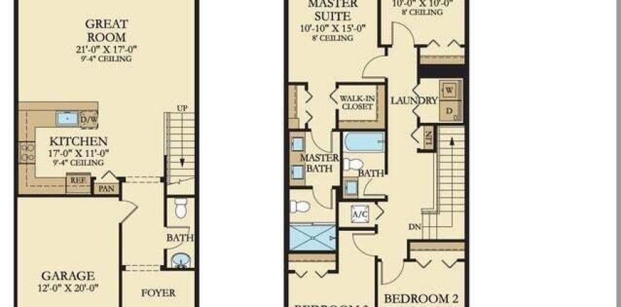 Adosado en Riviera Beach, Florida 4 dormitorios, 172.89 m2 № 1100685