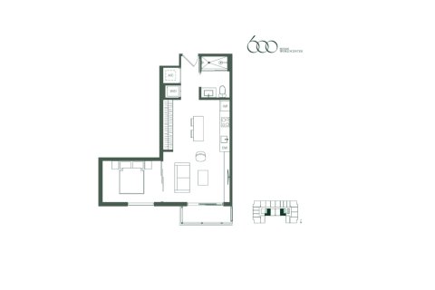 Property floor plan «Apartment», 1 bedroom in 600 MIami Worldcenter