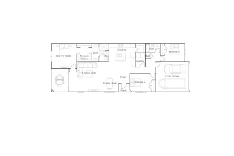 Townhouse floor plan «Townhouse», 3 bedrooms in Arden - The Twin Homes Collection