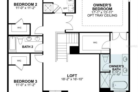 House in Apopka, Florida 4 bedrooms, 231.23 sq.m. № 1823132 - photo 3