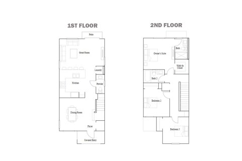 Townhouse floor plan «131SQM CASIS», 3 bedrooms in SIENA RESERVE