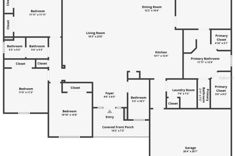 Villa ou maison à vendre à Apopka, Floride: 4 chambres, 198.07 m2 № 2396481 - photo 26