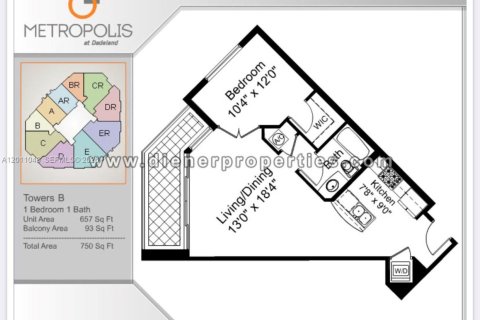 Copropriété à louer à Miami, Floride: 1 chambre, 61.04 m2 № 2076663 - photo 24