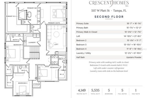 Villa ou maison à vendre à Tampa, Floride: 5 chambres, 385.45 m2 № 2409772 - photo 18