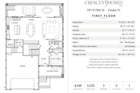 Villa ou maison à vendre à Tampa, Floride: 5 chambres, 385.45 m2 № 2409772 - photo 17