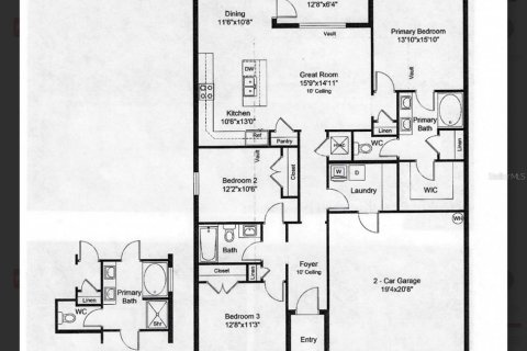 House in North Port, Florida 3 bedrooms, 140.47 sq.m. № 1534367 - photo 15