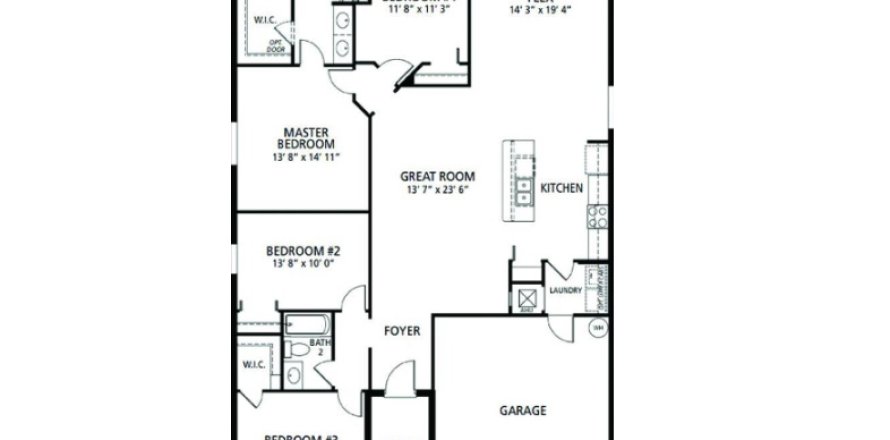 Дом в Daytona Park Estates Of Deland в Деланд, Флорида 4 комнаты, 174м2 № 606248