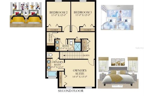 Townhouse in Davenport, Florida 4 bedrooms, 177.81 sq.m. № 2118467 - photo 21