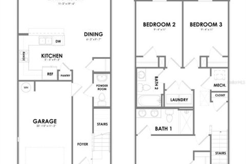 Купить таунхаус в Алачуа, Флорида 3 комнаты, 135.45м2, № 2112791 - фото 19
