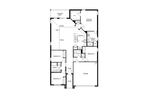 Townhouse floor plan «185SQM 153», 4 bedrooms in SUMMERLIN GROVES