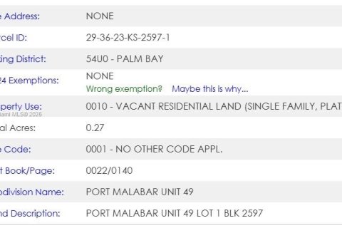 Terrain à vendre à Palm Bay, Floride № 1934474 - photo 5