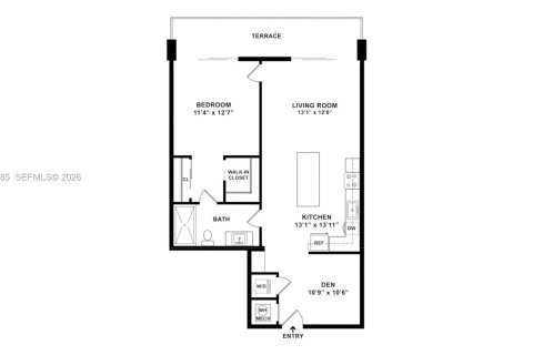 Apartment in Hallandale Beach, Florida 1 bedroom, 79.8 sq.m. № 2042934 - photo 23