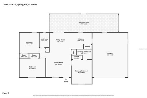 House in Spring Hill, Florida 3 bedrooms, 103.49 sq.m. № 2381140 - photo 16