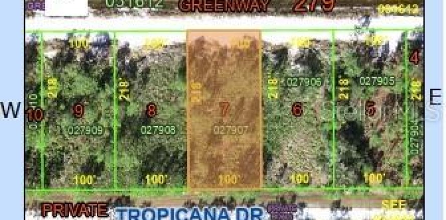 Terreno en Indian lake estates, Florida № 2163225