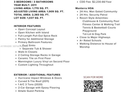 Купить таунхаус в Купер-Сити, Флорида 3 спальни, 164.44м2, № 2009096 - фото 22