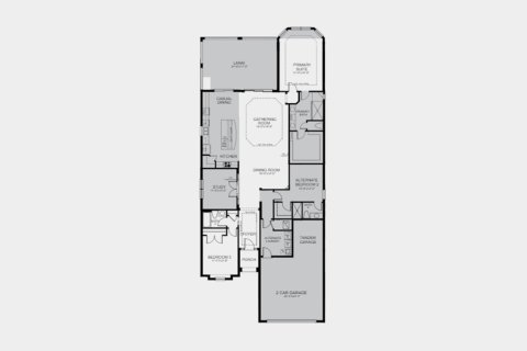 Townhouse floor plan «223SQM LAZIO», 3 bedrooms in ESPLANADE AT AZARIO LAKEWOOD RANCH