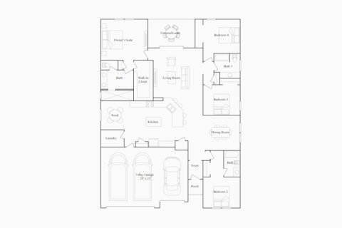 Townhouse floor plan «210SQM TIVOLI», 4 bedrooms in BELLECHASE