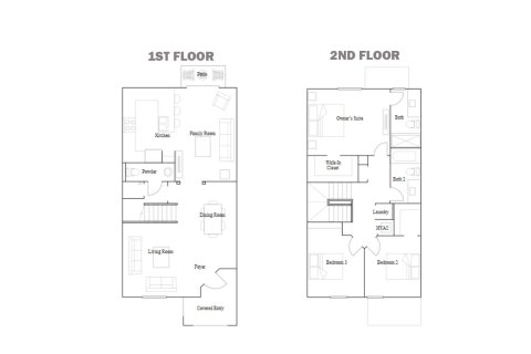 Townhouse floor plan «155SQM VENCE», 3 bedrooms in WESTVIEW