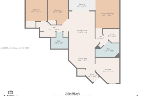 Condominio en venta en Coconut Creek, Florida, 3 dormitorios, 129.32 m2 № 1930761 - foto 23