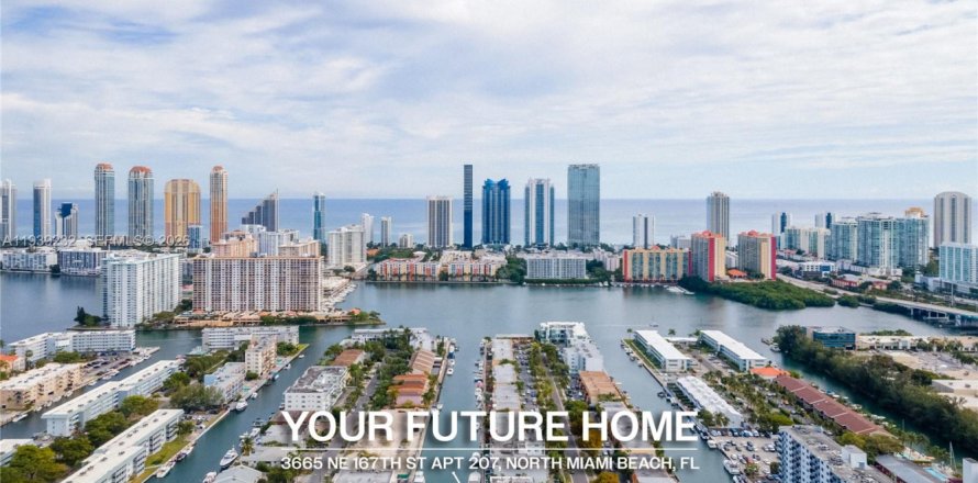 Кондоминиум с 1 спальней в Норт-Майами-Бич, Флорида № 1996556