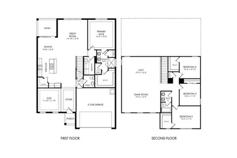 Townhouse floor plan «263SQM SAN MARINO», 4 bedrooms in SAVANNA AT LAKEWOOD RANCH