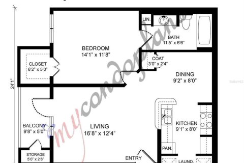 Condominio en alquiler en Tampa, Florida, 1 dormitorio, 55.56 m2 № 1912700 - foto 2